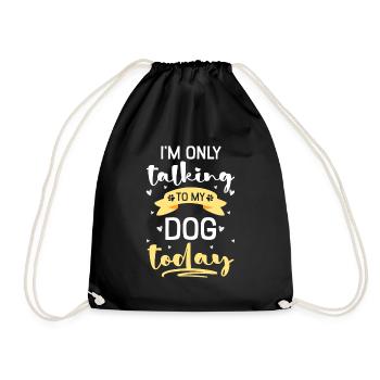 Chien Animal Amour Sports De Chien - Sac de sport léger - noir - Devant