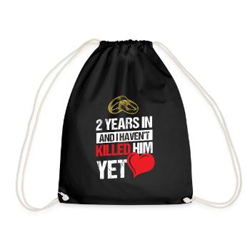 Deuxième anniversaire de mariage 2 ans n’ont pas tué - Sac de sport léger - noir - Devant