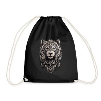 Lions Dream Catcher - Drawstring Bag - black - Front