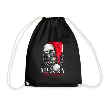 Santa HAVANESE Joyeux Noël Chiens Wilsigns - Sac de sport léger - noir - Devant