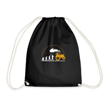 Tractor Shirt · Agriculture · Neanderthals - Drawstring Bag - black - Front