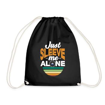 Just Sleeve Me Alone - Drôle de collectionneur de disques - Sac de sport léger - noir - Devant