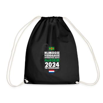 Nijmegen Walking Event 2024 4 x 40 km - Drawstring Bag - black - Front