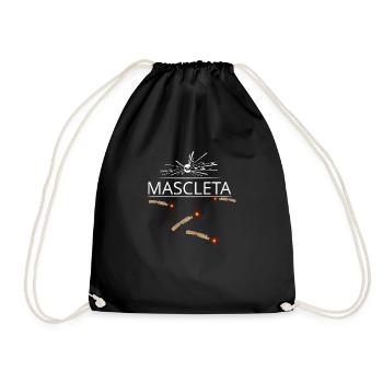 Fallas de Valencia Mascleta Piro Pyro Fireworks - Drawstring Bag - black - Front