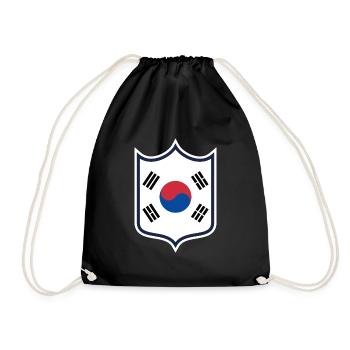 Corée du Sud - Sac de sport léger - noir - Devant