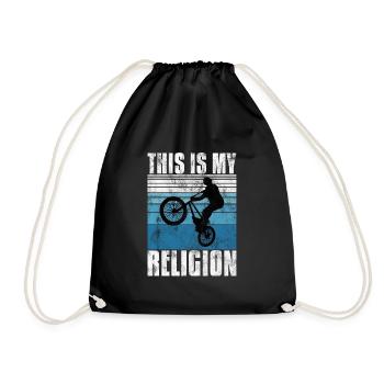 BMX is my religion Bike Bike - Drawstring Bag - black - Front