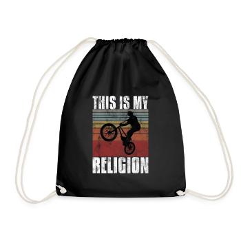 BMX is my religion Bike Bike - Drawstring Bag - black - Front