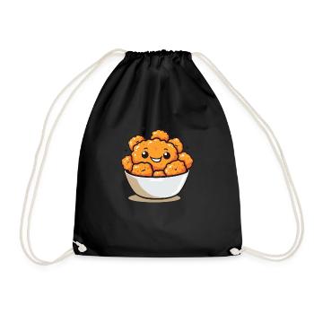 Morceaux de poulet sucré Bande dessinée - Sac de sport léger - noir - Devant