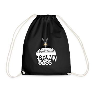 Drum'n'bass D'n'B DNB Hard Weed Jungle Music - Drawstring Bag - black - Front