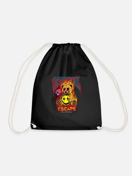 Bearstreet - Drawstring Bag - black