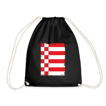 Drapeau de Brême Drapeau de Brême - Sac de sport léger - noir - Devant