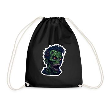 Zombie - Turnbeutel - Schwarz - Vorne
