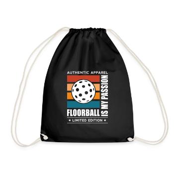 Floorball (Ballon de floorball) - Sac de sport léger - noir - Devant