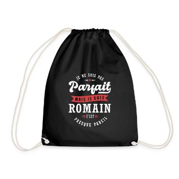 Romain Parfait Cadeau prenom romain - Sac de sport léger - noir - Devant