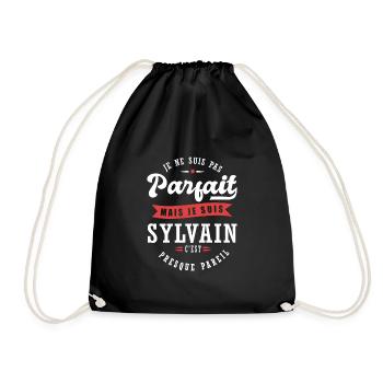 Sylvain Parfait Cadeau prenom sylvain - Sac de sport léger - noir - Devant