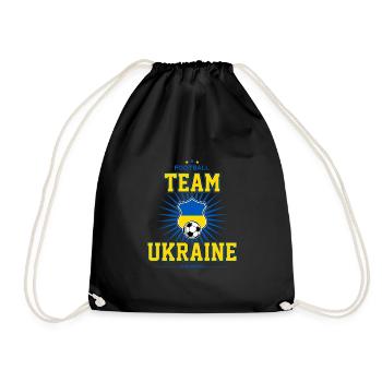 Ukraine - Turnbeutel - Schwarz - Vorne