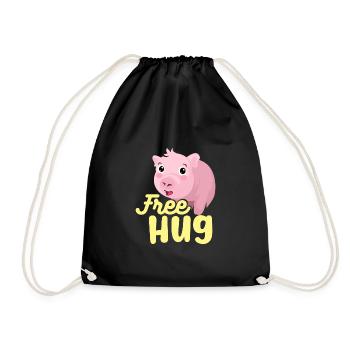 Étrillation porcelet - Sac de sport léger - noir - Devant