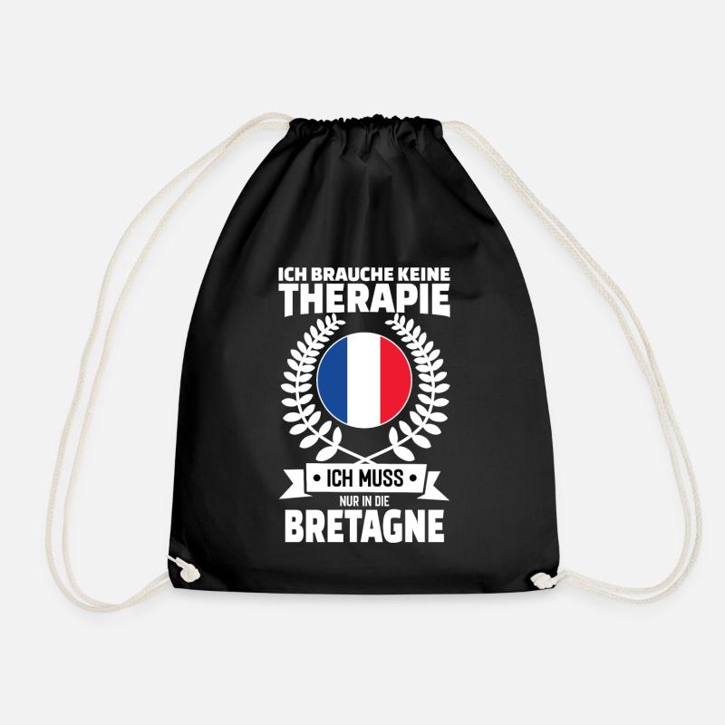 Bretagne Therapie - Turnbeutel - Schwarz