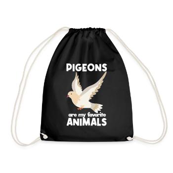 Conception de pigeon d’animaux préférés pour les amateurs de pigeons - Sac de sport léger - noir - Devant