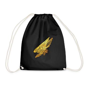 Paratrooper Veteran Bundeswehr TShirt - Drawstring Bag - black - Front