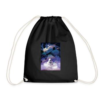 Psychedelic Shirt LSD Astronaut - Drawstring Bag - black - Front