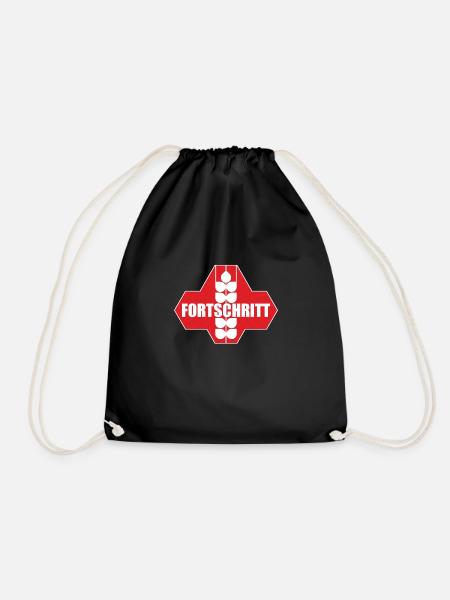 Ossi Tshirt DDR Fortschritt - Turnbeutel - Schwarz
