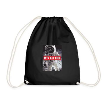 Faux cadeau d’alunissage pour un - Sac de sport léger - noir - Devant