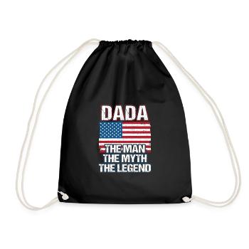 Dada - The Man The Myth The Legend Dad Grandpa - Sac de sport léger - noir - Devant