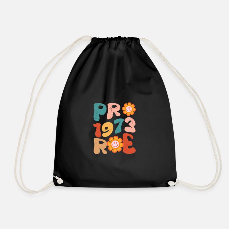 Pro 1973 Roe - Drawstring Bag - black