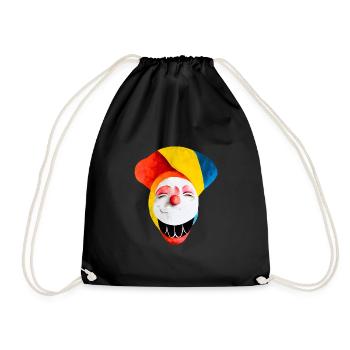 Clown Abstrakt - Turnbeutel - Schwarz - Vorne