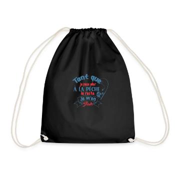 Je M'en Fish Idée Cadeau Drôle Pour Pêcheurs - Sac de sport léger - noir - Devant