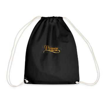 Maman En Or Idées Cadeau Fêtes Des Mères - Sac de sport léger - noir - Devant