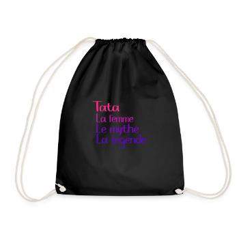 Tata Femme Mythe Légende Cadeau Annonce Grossesse - Sac de sport léger - noir - Devant