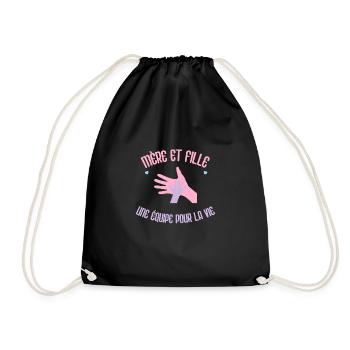 Mère Et Fille Idée Cadeau Fête Des Mères - Sac de sport léger - noir - Devant