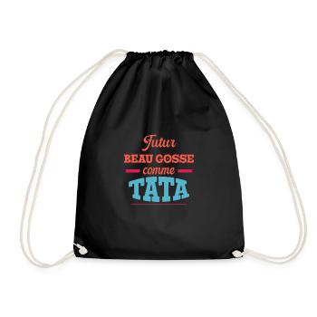 Beau Gosse Comme Tata Cadeau Annonce Grossesse - Sac de sport léger - noir - Devant
