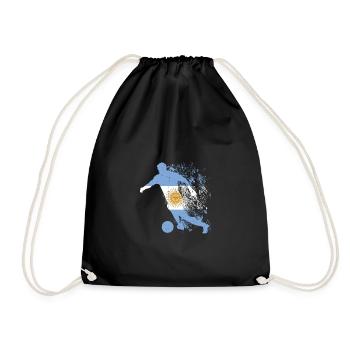 National Team Argentina World Cup - Drawstring Bag - black - Front