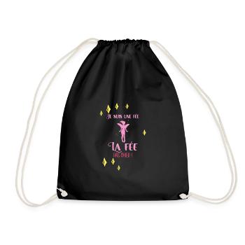 Je Suis Une Fée La Fée Pas Chier Idée Cadeau Drôle - Sac de sport léger - noir - Devant