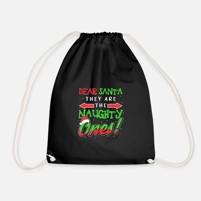 Lieber Weihnachtsmann, Sie Sind Die Frechen - Turnbeutel - Schwarz
