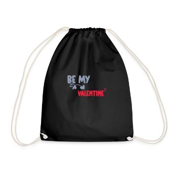 Be My Valentine Idée Cadeau St Valentin Couple - Sac de sport léger - noir - Devant