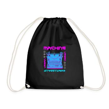 Machine Streetwear - Turnbeutel - Schwarz - Vorne