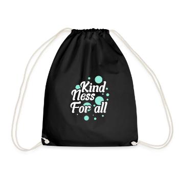 Kindness for all - Turnbeutel - Schwarz - Vorne