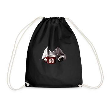 Karneval Hunde Outfit - Turnbeutel - Schwarz - Vorne