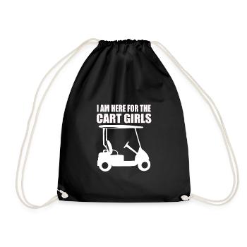 Golf Club Geschenk für Golfer - Turnbeutel - Schwarz - Vorne