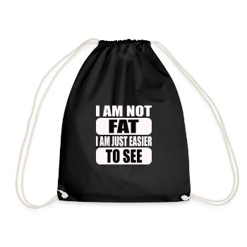 Drôles d’hommes avec un gros ventre - Sac de sport léger - noir - Devant