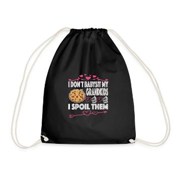 Grandma Omi Grandmother Gift Idea - Drawstring Bag - black - Front