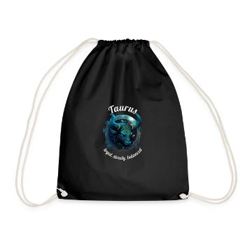 Zodiaque Taureau Taureau Astronomie - Sac de sport léger - noir - Devant