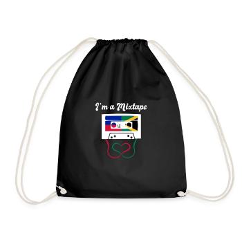 Haiti Haitian Jamaica Combination I Gift - Drawstring Bag - black - Front