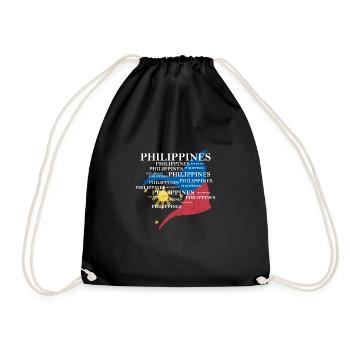 Philippines drapeau philippin fierté je cadeau - Sac de sport léger - noir - Devant