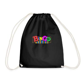 Funny Bingo Makes Me Cuss - Drawstring Bag - black - Front