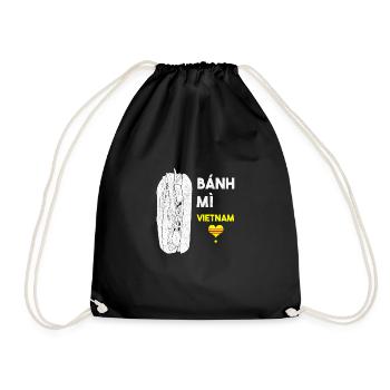 Vietnam Viet Banh Mi Brot Vietnamese I Geschenk - Turnbeutel - Schwarz - Vorne